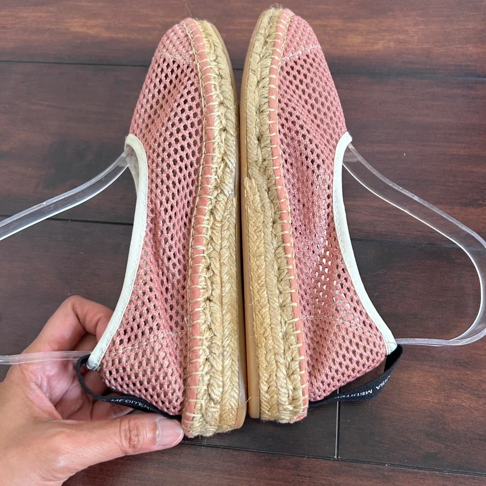 Naguisa Allium Woven Mesh Espadrilles Dusty Rose/Pink Shade NWOB Women size 37